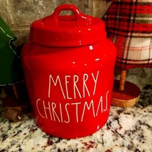 Rae Dunn Merry Christmas canister